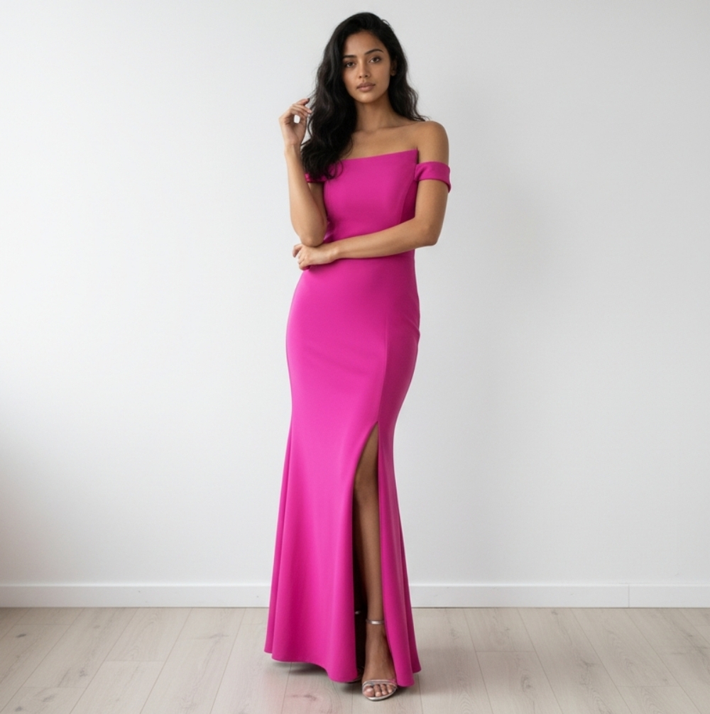 Xscape Women's Petite Evening Asymmetric Dress Size 14 - Picture 12 of 12
